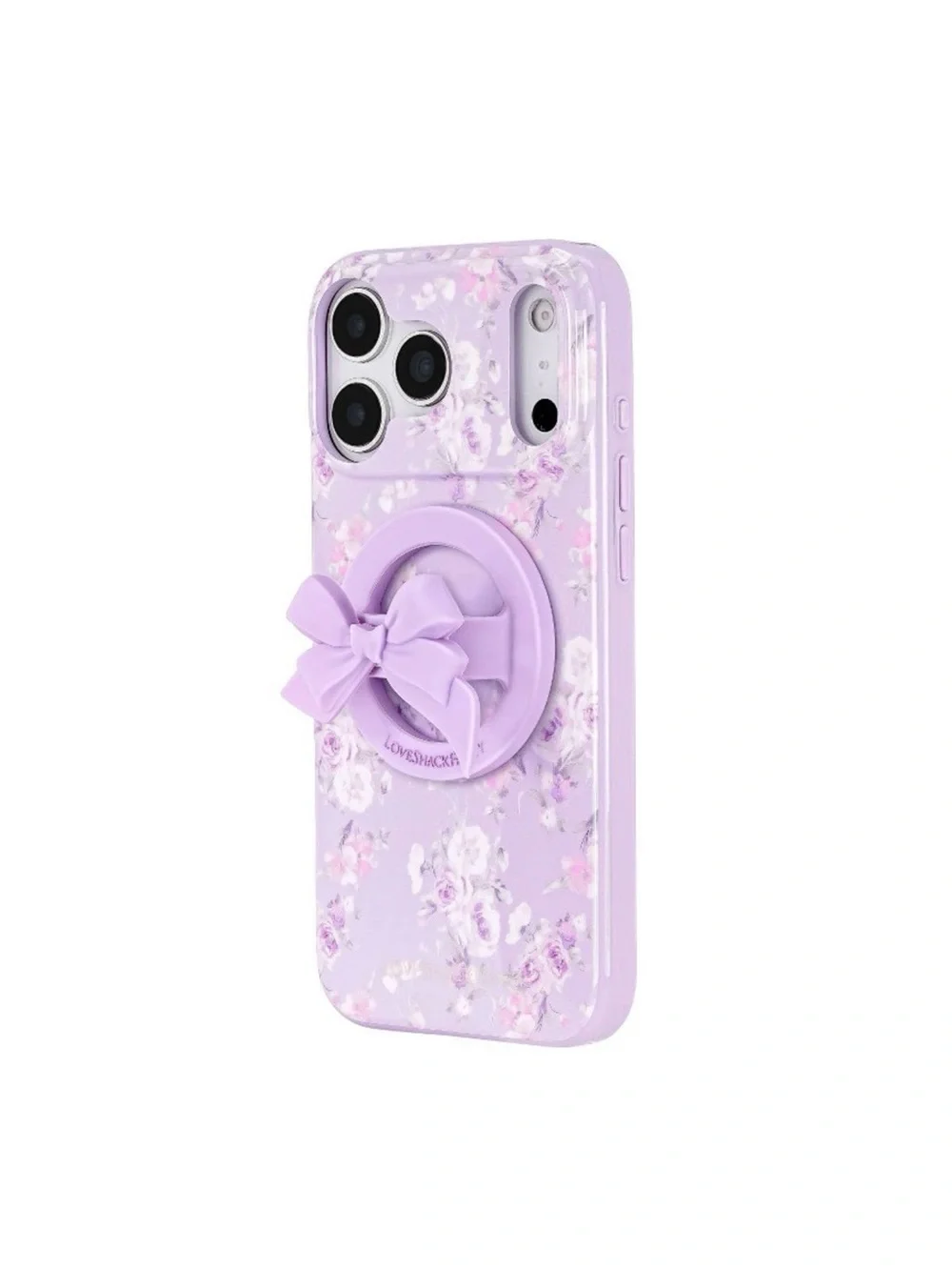LoveShackFancy x Target - Case-Mate Magnetic Silicone Bow Phone Grip Hibiscus